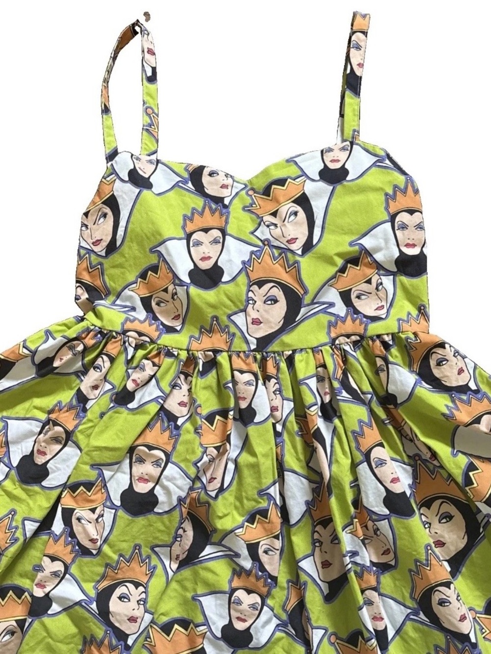 Wild Rich Kids Disney Villains Evil Queen Green tie Back Dress girls 12